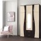 Dulap 3U S FS, 120x50x198cm wenge+mesteacan
