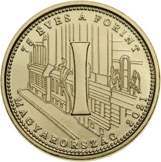 Ungaria 5 Forint 2021 - (75 years of the forint - I) 21.2 mm, KM-1017 UNC !!!
