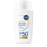 NIVEA SUN Ultra Light Fluid nuantator cu textura usoara SPF 50+ culoare Light 40 ml