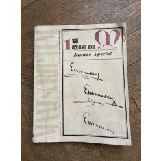 Manuscriptum Anul XXII 1 1991 (82) Numar special dedicat lui Mihai Eminescu