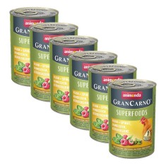 Animonda GranCarno Superfoods - pui + spanac ?i zmeura 6 x 400g foto