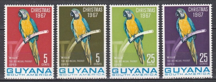 Guyana 1967 - Crăciun - Păsări, MNH