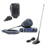 Kit statie radio CB PNI Escort HP 7120 ASQ cu antena CB PNI Extra 48 si microfon suplimentar Dongle cu Bluetooth PNI Mike 65 inc