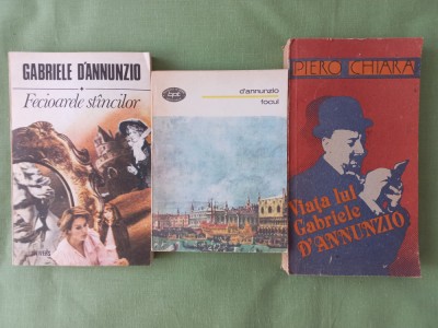 GABRIELE D&amp;#039;ANNUNZIO - FECIOARELE STANCILOR+ FOCUL+ VIATA LUI GABRIELE D&amp;#039;ANNUNZIO foto