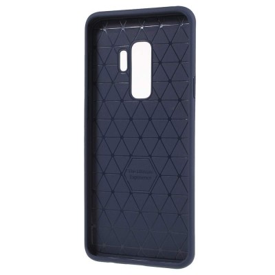 Husa Samsung Galaxy S9 Ipaky Elegant Grid Design TPU Hybrid Albastru foto