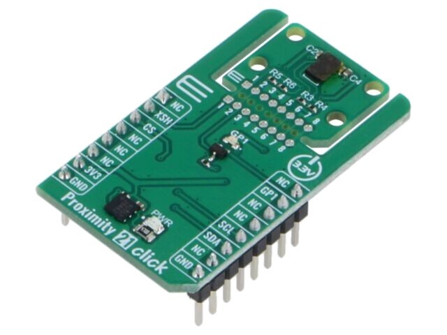 Placă prototip MIKROE Click board VL53L4EDV0DH/1 3,3V I2C proximitate