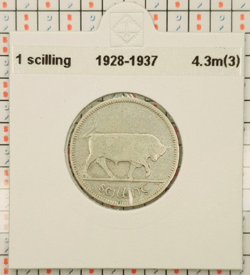Irlanda 1 shilling Scilling 1935 argint - km 6 - G011 foto