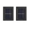 Set 2 lampi solare de perete, cu lumina calda, din ABS, rezistente la apa, cu senzor de lumina, negru