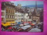 HOPCT 20257 PIATA COMERCIALA- NEUCHATEL IN 1979 -STAMPILA / TIMBRU -ELVETIA -CIRCULATA