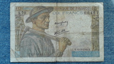 10 Francs 1944 Franta / seria 06461 foto