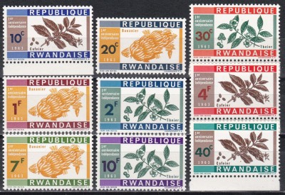 Ruanda 1963 - Prima aniversare a Independenței, MNH foto
