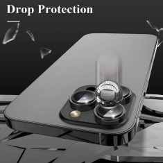 Protectie Camere iPhone 15 Pro iPhone 15 Pro Max Negru
