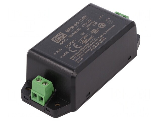 Alimentator Modular &Icirc;ncastrabil 30W 12V 2.5A