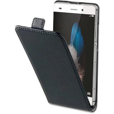 Husa Telefon Vertical book Huawei Ascend y550 black BeHello foto