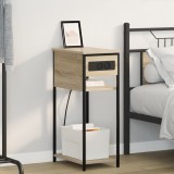 vidaXL Dulap de noapte Stejar sonoma 28.1 x 40.9 x 75 cm Lemn compozit