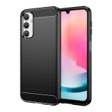 Husa carbon compatibila samsung galaxy a05s, tech antisoc, negru