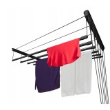 Uscator rufe de tavan, 6x80 cm, negru, Sepio