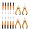 Set de 14 surubelnite si clesti diferite modele KD10894 Kraftdele
