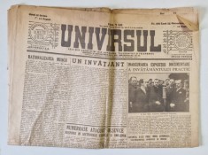 ZIARUL &amp;#039; UNIVERSUL &amp;#039; , NR. 292 , LUNI , 25 OCT. 1943 foto