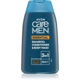Avon Care Men Essential șampon, balsam și gel de duș 3 &icirc;n 1 200 ml