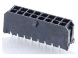 Conector cablu-placă micro, tată, 16 pini, THT, 8,5A