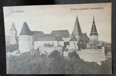 Carte postala, Hunedoara Cetatea Huniadestilor, perioada interbelica foto