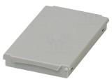 Capac gri pentru carcase DIN, UL94V-0, policarbonat, 71,6mm
