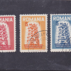 Spania/Romania, Exil romanesc., em. a VII-a, Europa 1956, dant., 1956, oblit.