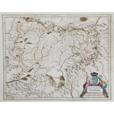 Willem Janszoon Blaeu (1571 &ndash; 1638) - Harta Transilvania, Siebensburgen, 1634