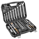 Set de chei cu clichet &frac12; si &frac14; multifunctionale, 82 de piese
