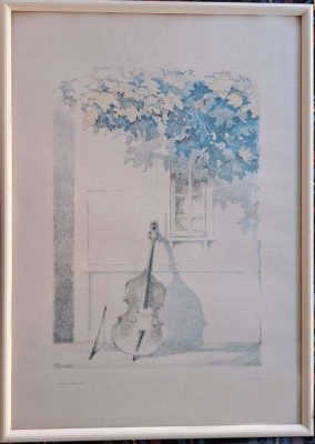 S. Giannini-Pausa musicale, grafică mare (1986) foto