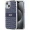 Husa iPhone 15 DKNY IML Mono &amp; Stripe MagSafe, albastru, DKHMP15SHRHSEB