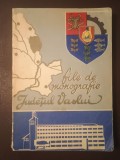 Aurel Zugravu; Petre Iosub; Ion Al. Angheluș - File de monografie - Județul Vaslui (1973)