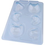 Forma ciocolata Vulpe 3D, 6 cavitati, 3 parti, 135 g