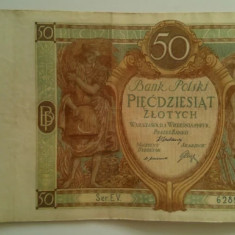 Bancnota - Polonia - 50 Zlotych 01-09-1929