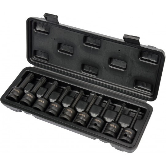 Set de noua biti de impact Ribe 1/2 Yato YT-10681