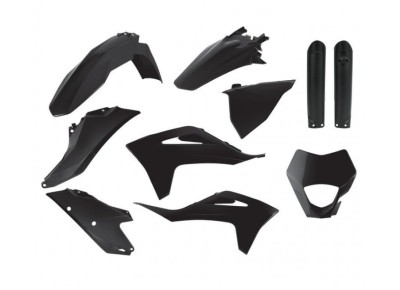 Set plastice GasGas EC 250 300 TPI 21- 23; EC-F 250 350 21- 23 Black Polisport 91028 foto
