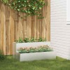 VidaXL Vază pentru Grădină Argintiu 100 x 60 x 45 cm Oțel inoxidabil