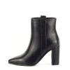 Botine negre office casual Ginger 117, 40, 41, Negru