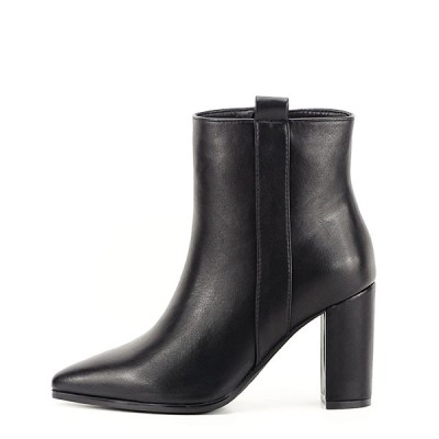 Botine negre office casual Ginger 117 foto