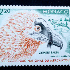 Monaco 1992, păsări , păsări de pradă, fauna serie 1v. Nestampilata