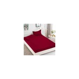 Cumpara ieftin Husa de Pat + 2 Fete de Perna din Finet 180x200cm - JO842 Grena