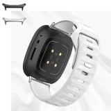 Curea din silicon compatibila cu Samsung Galaxy Watch Ultra, Linen White