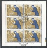 Ras Al Khaima 1965 Kennedy, perf. block, used AB.070, Stampilat