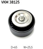SKF VKM 38125 Rola ghidare/conducere, curea transmisie