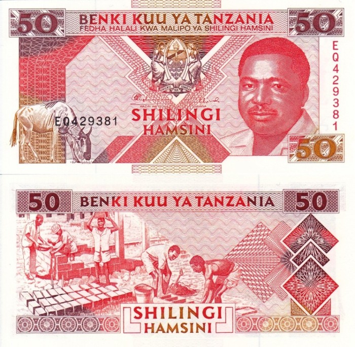 TANZANIA 50 shilingi ND (1993) UNC!!!