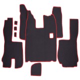 Set Covorase Piele Ecologica Truck Umbrella Pentru Scania Seria R 380-420 2005-2016. Manuala. Negru 462635 96329