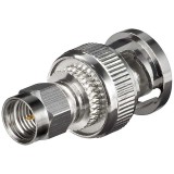 Adaptor SMA tata la BNC tata Placat cu aur pentru cablu RG 174/U, Goobay