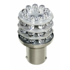 Bec Multi-Led 36Led 12V Frana Ceata - P21W BA15s - Rosu Garage AutoRide foto
