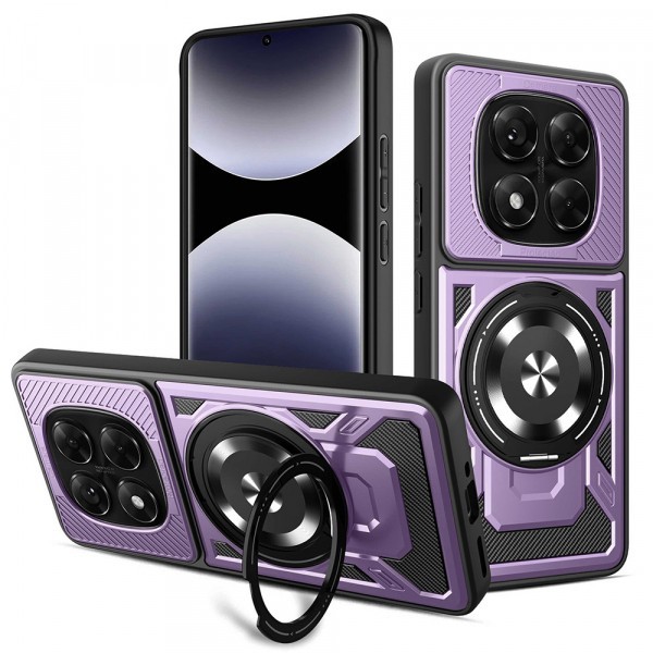 Husa pentru Xiaomi Redmi Note 14 Pro+ 5G / Note 14 Pro 5G / Poco X7, Techsuit, RuggedCam, Mov